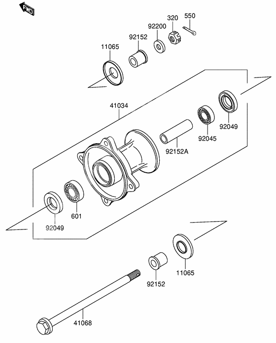 Front hub