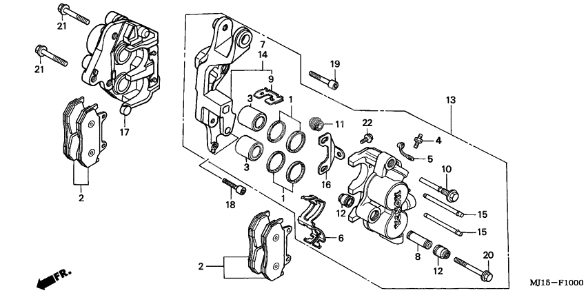 Front brake caliper