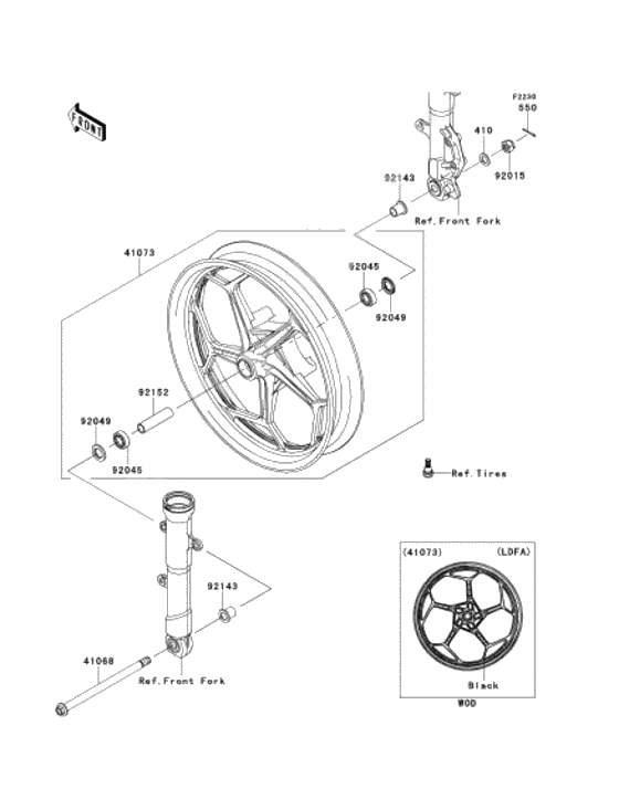 Front hub