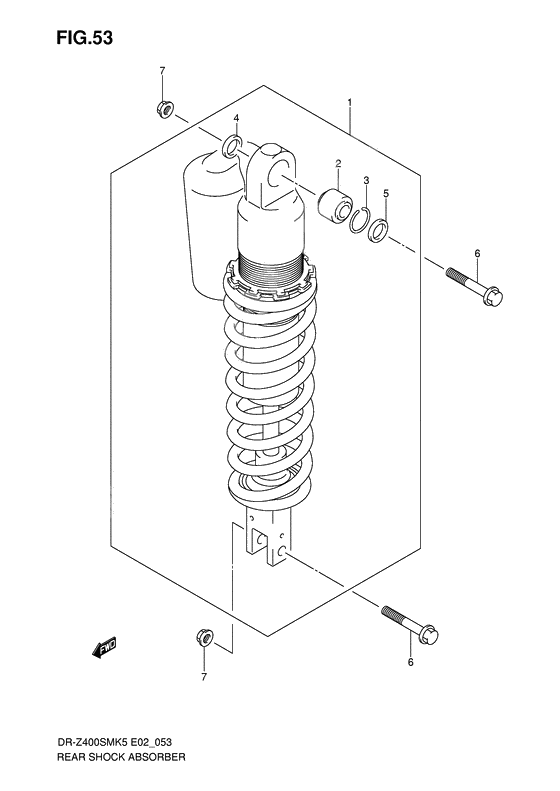 Rear shock absorber