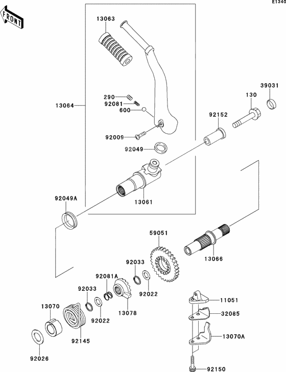 Kickstarter mechanism