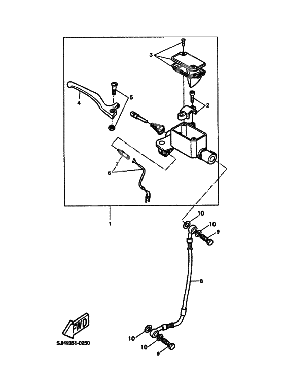 Front master cylinder