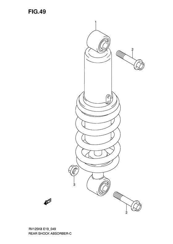 Rear shock absorber