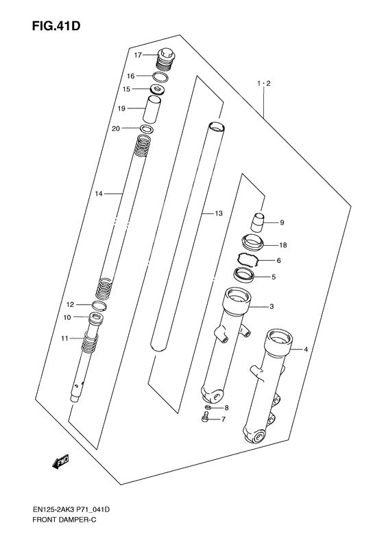 Front damper              

                  En125huk4) :  order from dachangjiang (china