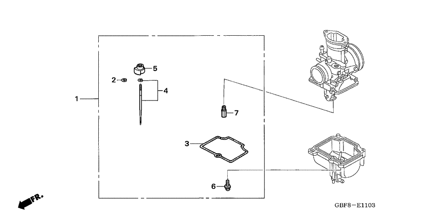 Carburetor o.p. kit              

                  CR85R5,6/RB5,6