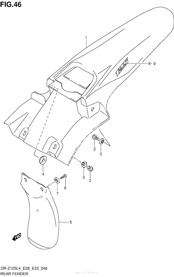 Rear Fender (Dr-Z125L4 E33)