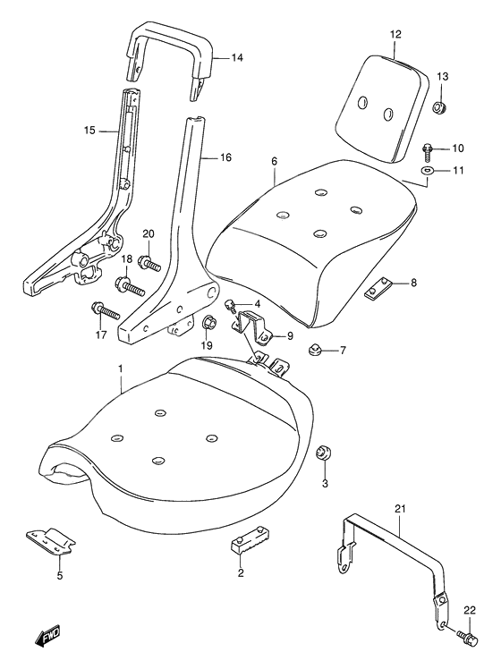 Seat              

                  Model k1/k2/k3