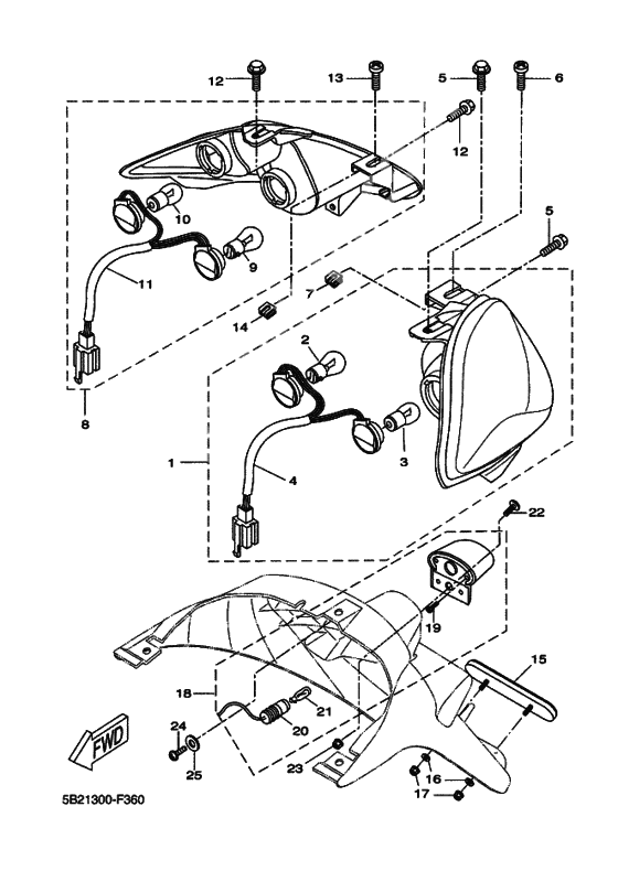 Taillight unit ass`y