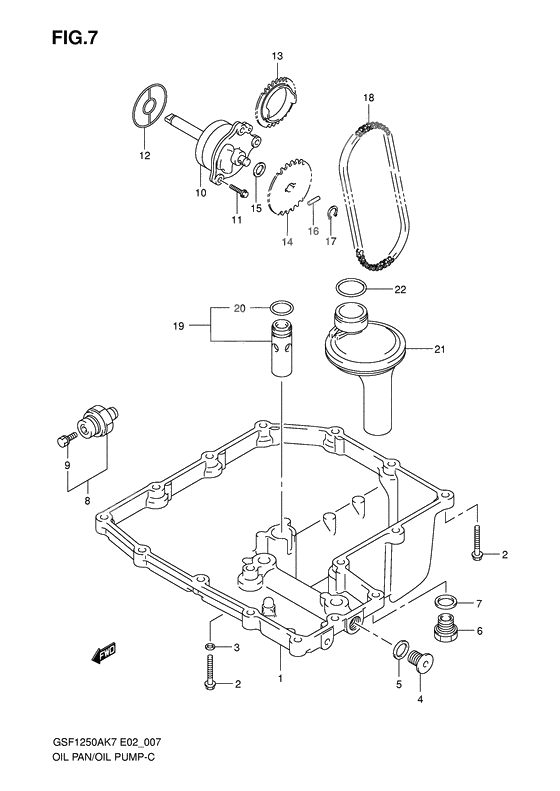 Oil pan - oil pump