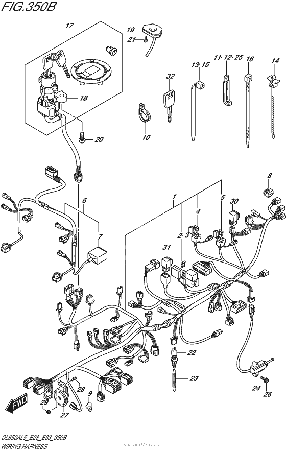 Wiring Harness (Dl650Al5 E33)