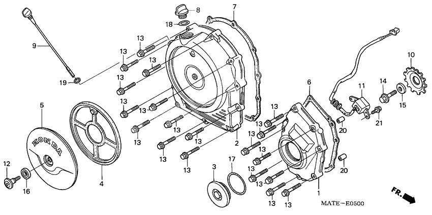 Right crankcase cover