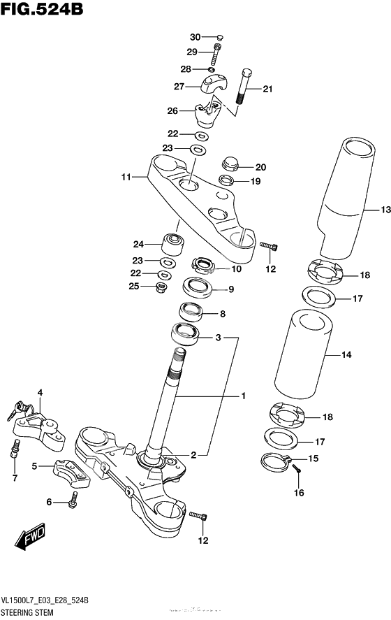 Steering Stem (Vl1500Bl7 E28)