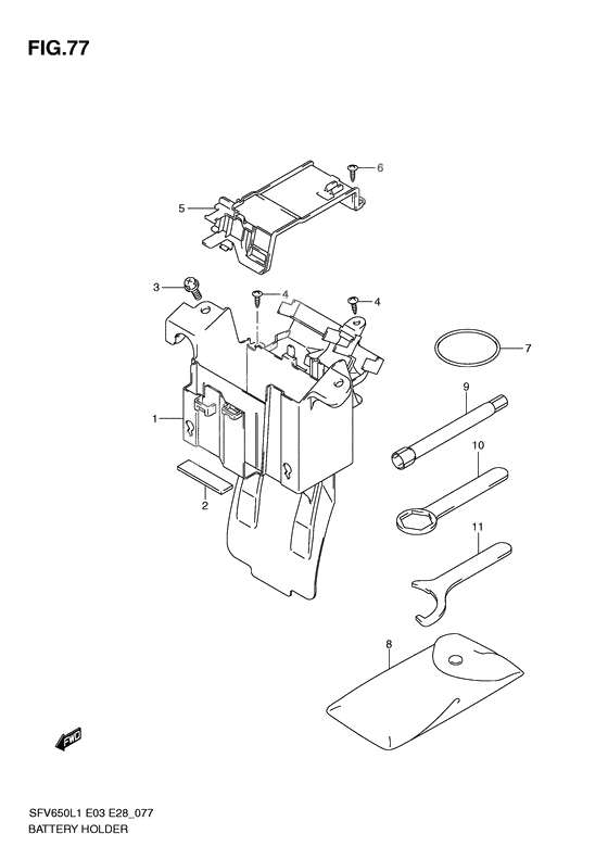 Battery holder              

                  Sfv650l1 e33