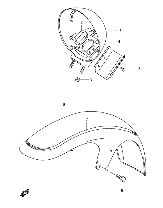 Front fender              

                  Model k3