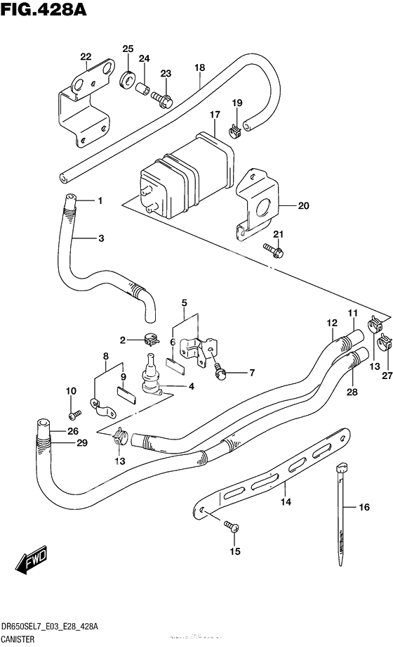 Canister (Dr650Sel7 E33)