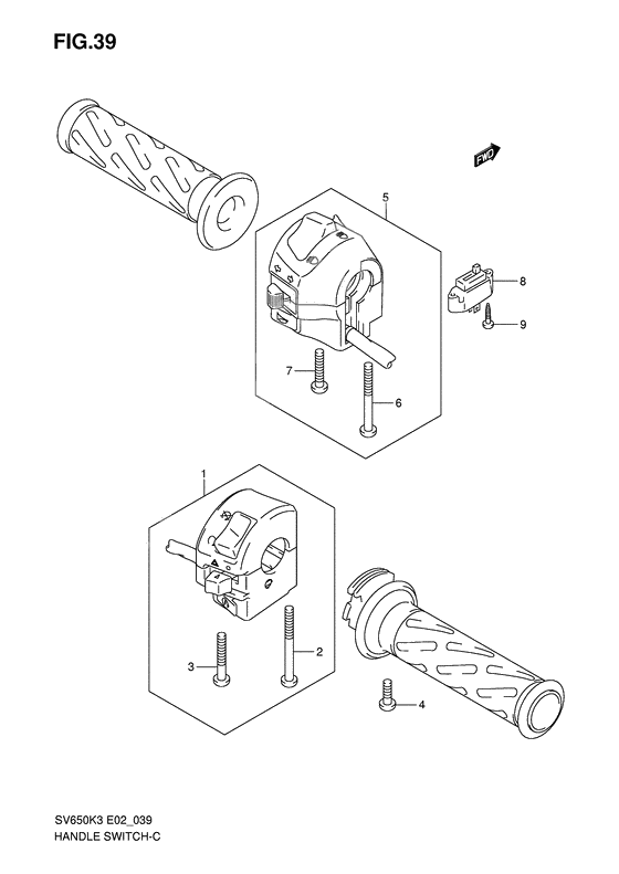 Handle switch              

                  Sv650k3/k4/k5/k6/k7/uk3/uk4/uk5/uk6/uk7/uak7