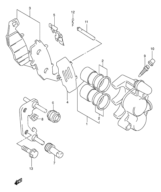 Front caliper