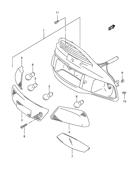 Rear combination lamp