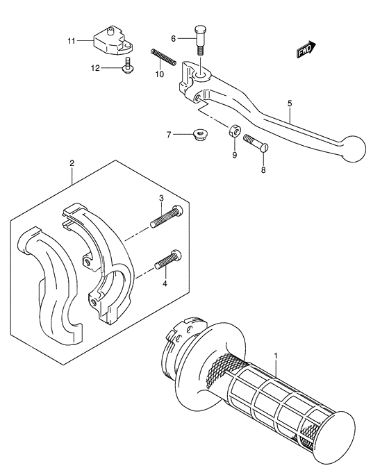 Right handle lever