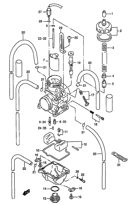 Carburetor assy              

                  Model w/x/y