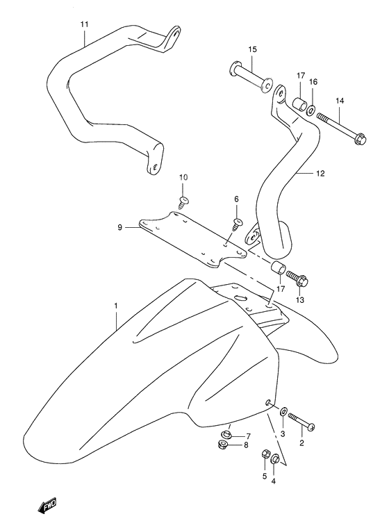 Front fender              

                  Model v