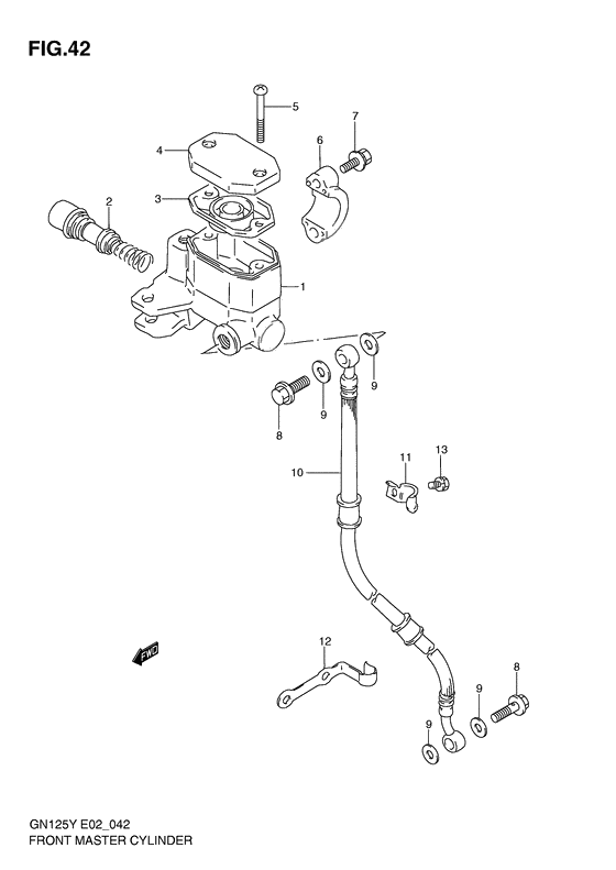 Front master cylinder