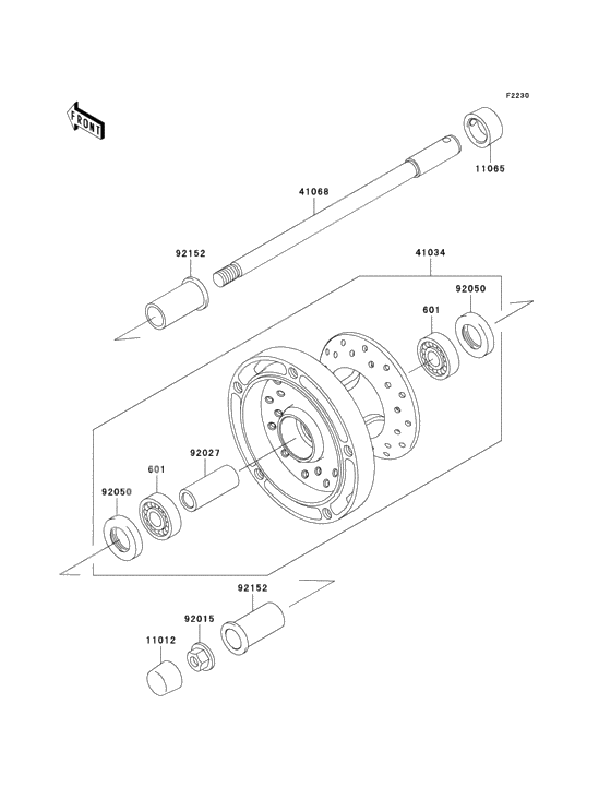 Front hub