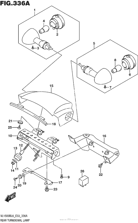 Rear turnsignal lamp