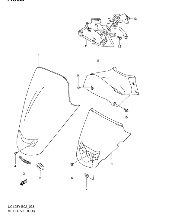 Meter visor              

                  Model x