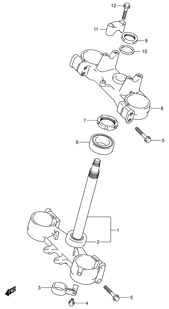 Steering stem              

                  Model k3