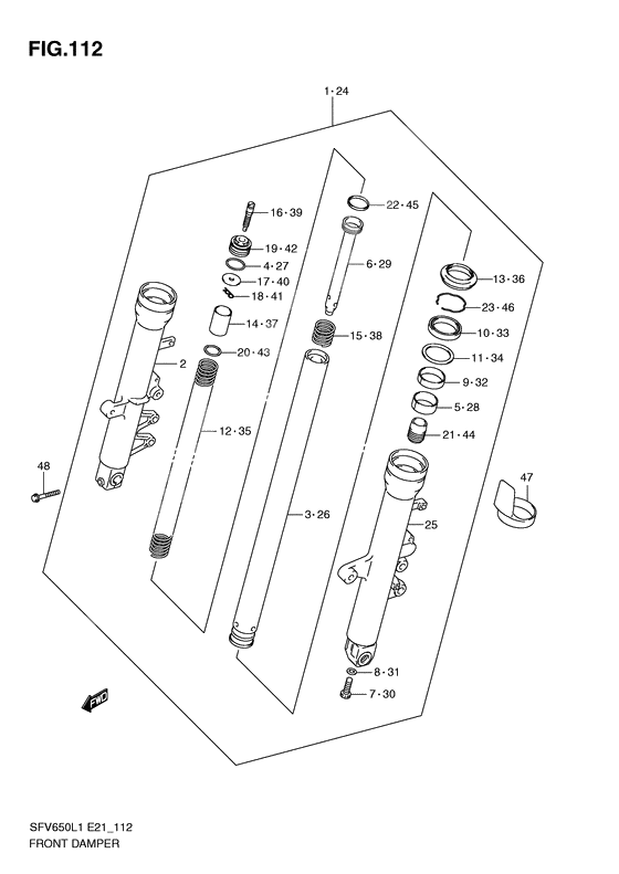 Front damper              

                  Sfv650ul1 e21