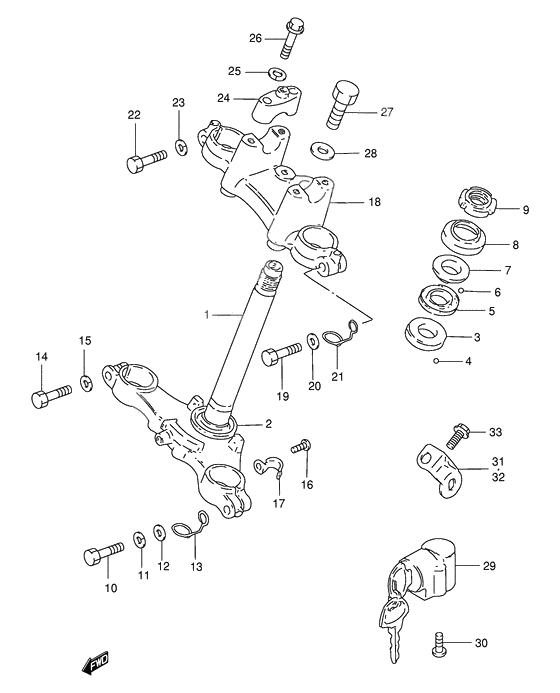 Steering stem              

                  Model k1 e71