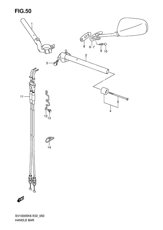 Handlebar              

                  Sv1000s/s1/s2