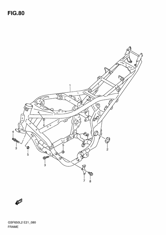 Frame comp              

                  Gsf650sl2 e21