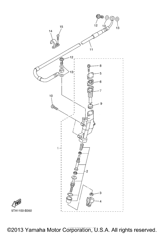 Задний тормозной цилиндр
