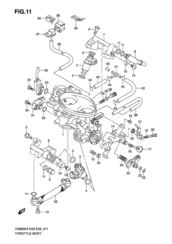 Throttle body              

                  Model k5/k6/k7/k8