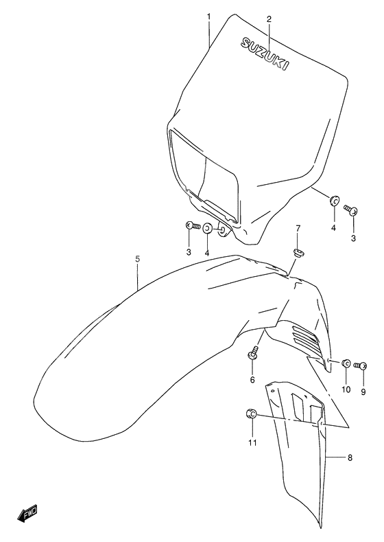 Headlamp housing              

                  Model k1