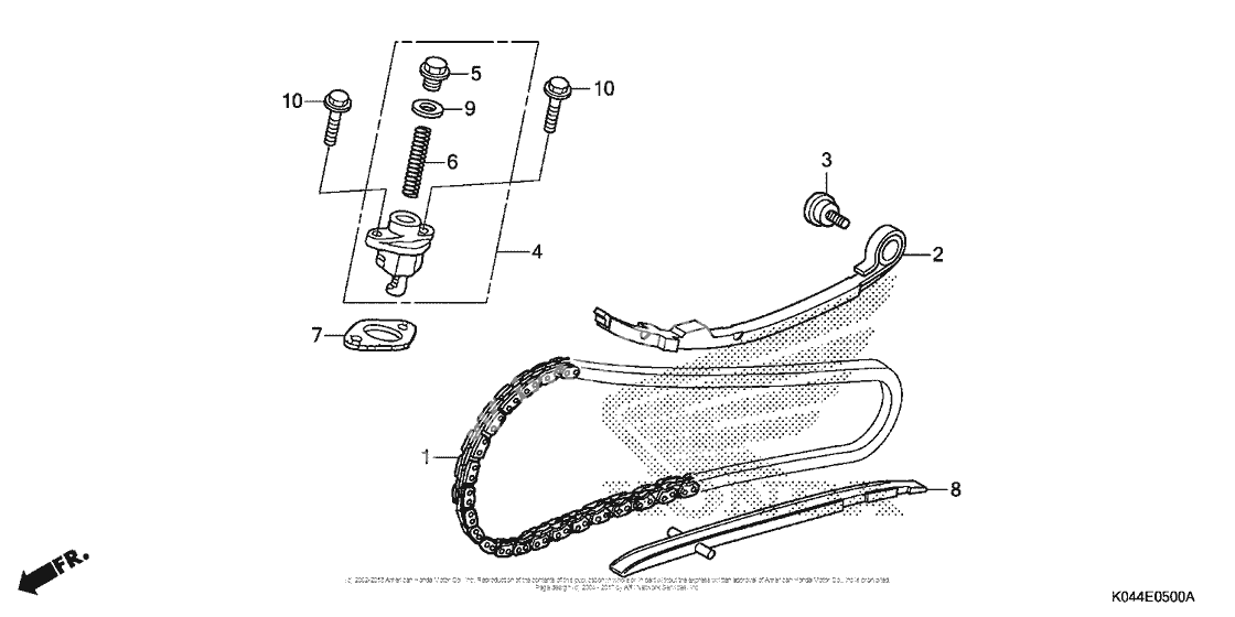 Цепь ГРМ & Натяжитель & Успокоитель