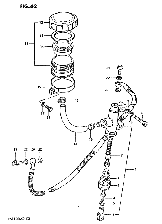 Rear master cylinder