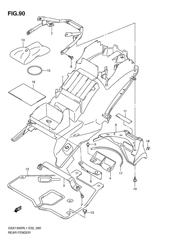 Rear fender