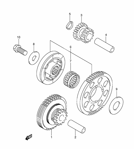 Starter clutch              

                  Model k3