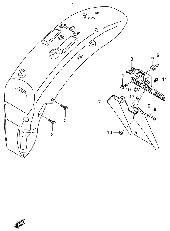 Rear fender              

                  Model y