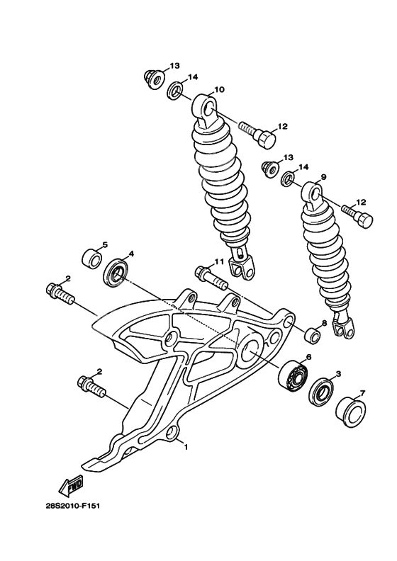 Rear arm, suspension