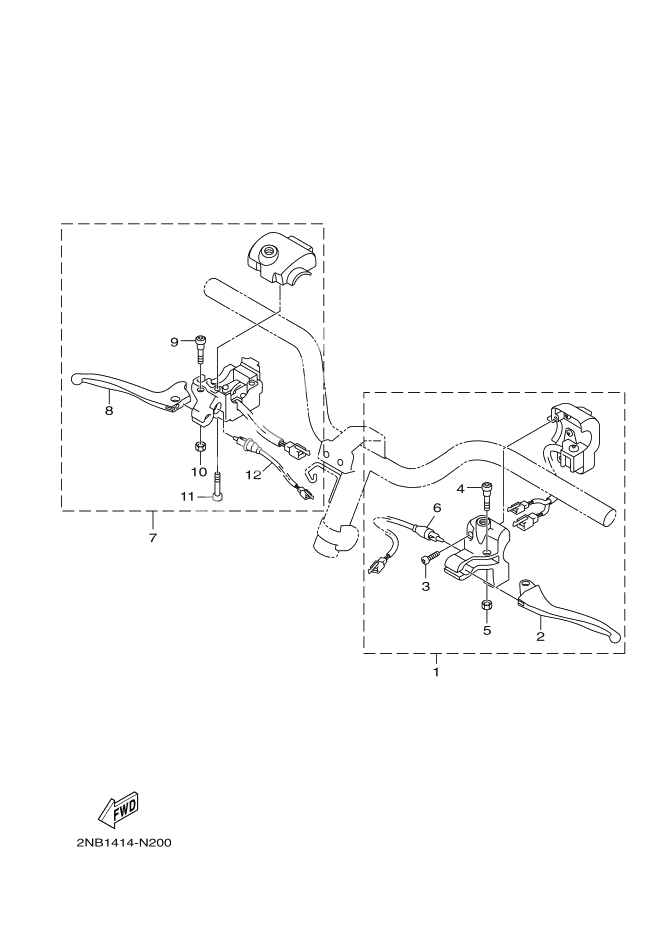 HANDLE SWITCH AND LEVER