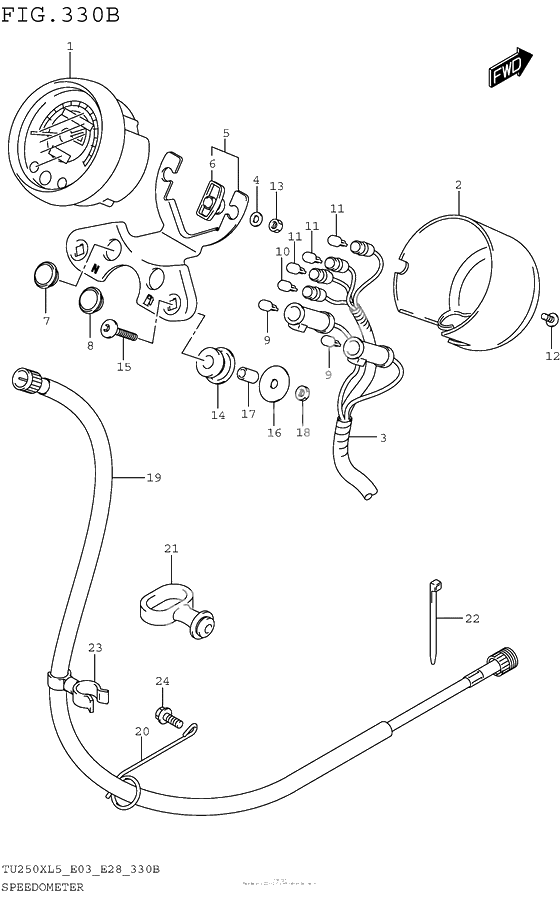 Speedometer (Tu250Xl5 E28)