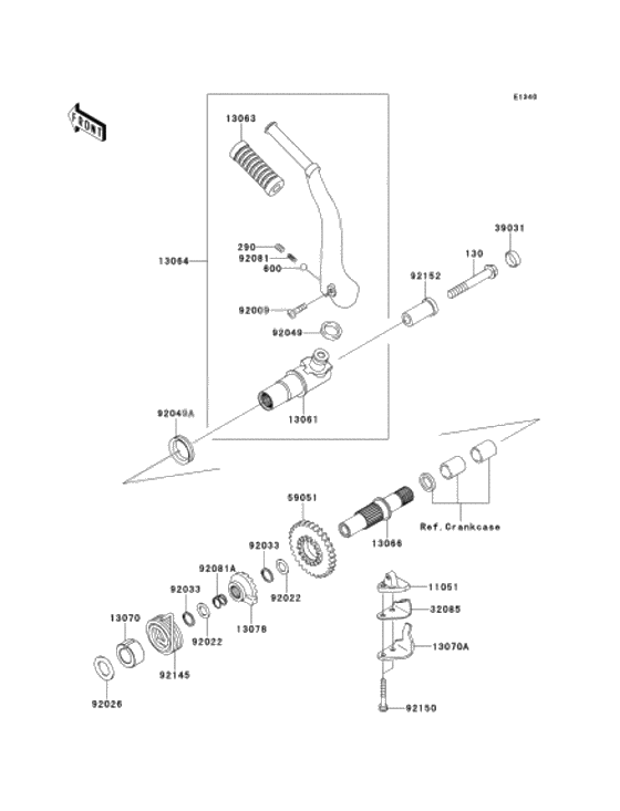 Kickstarter mechanism