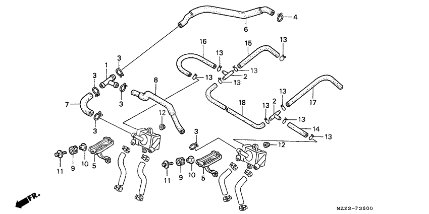 Air suction valve tubing