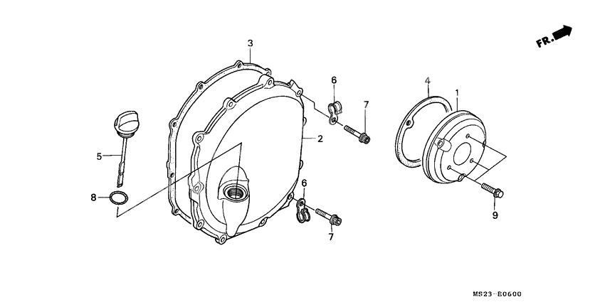 Right crankcase cover