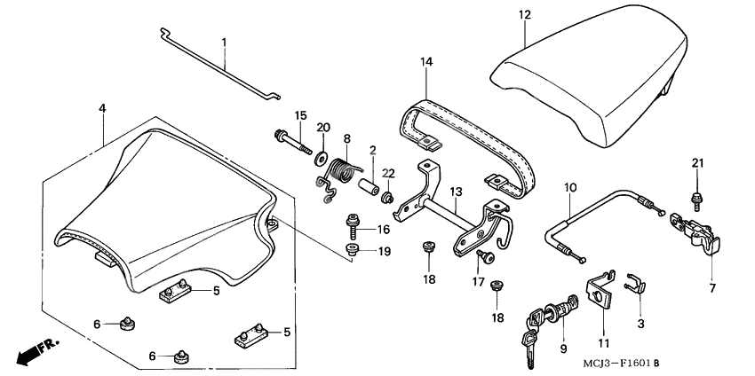 Seat              

                  CBR900RR2,3
