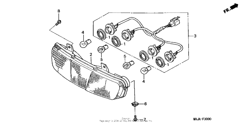 Rear combination light